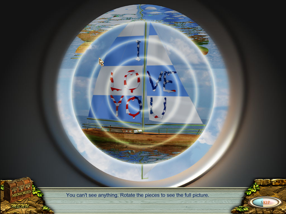 Minigame telescope - a Sail ship