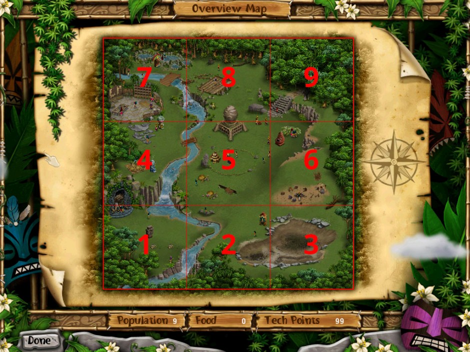 Virtual Villagers 5 Overview Map