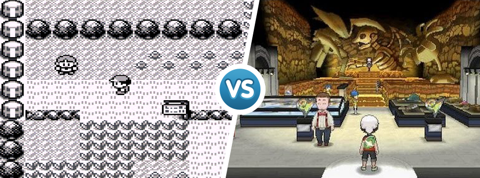 Pokemon 1996 vs 2014 graphic comparison