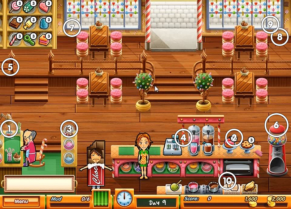 Delicious - Emily's Taste of Fame -Mice Locations Candy Shop