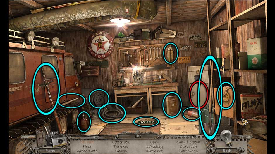 Mysteries of the Past – Shadow of the Daemon Garage Hidden Object Area