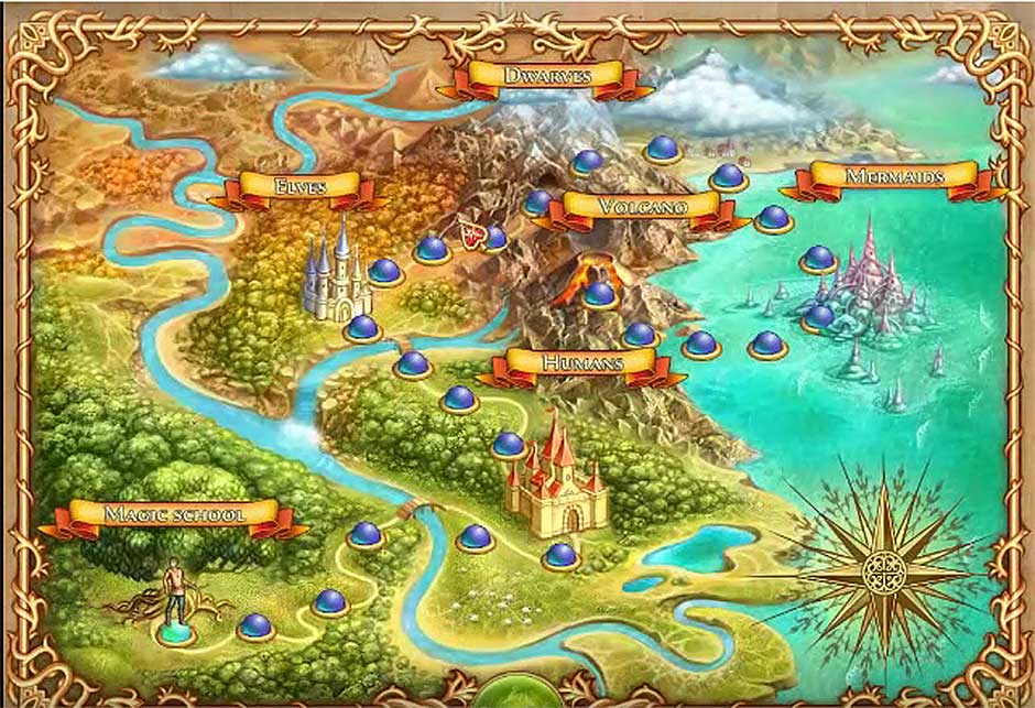 The Chronicles of Emerland Solitaire – Map