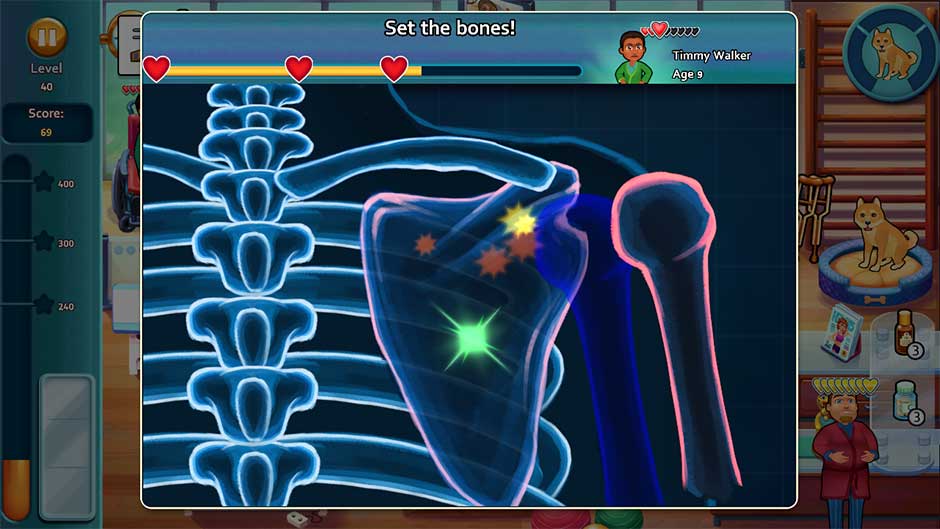 Heart's Medicine - Time to Heal Minigame - Set the Bones