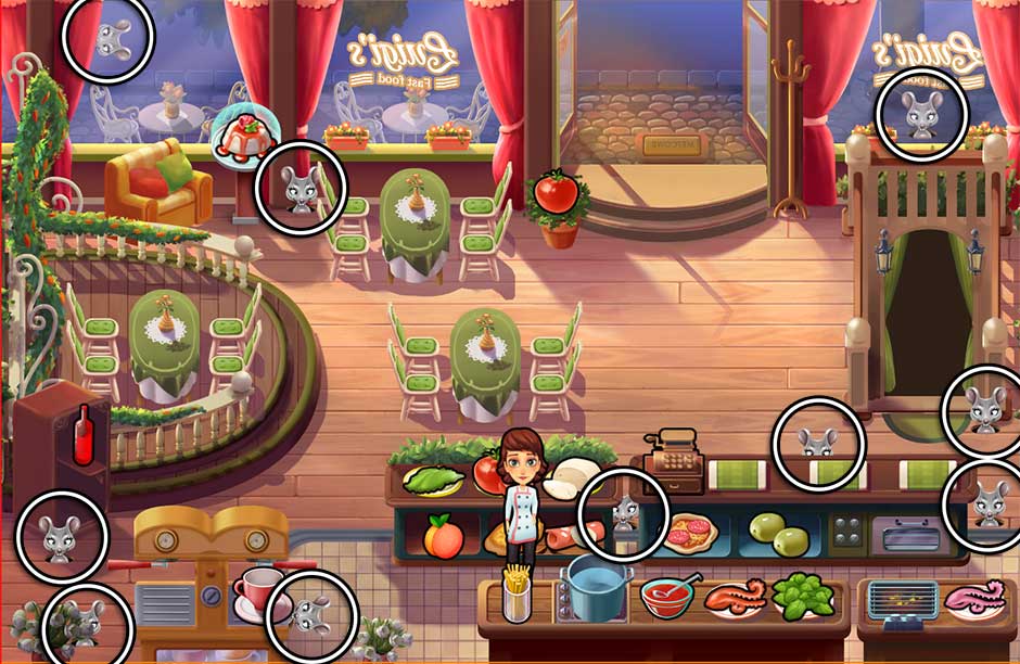 Mary le Chef - Cooking Passion - Mouse Locations - Luigi's Restaurant