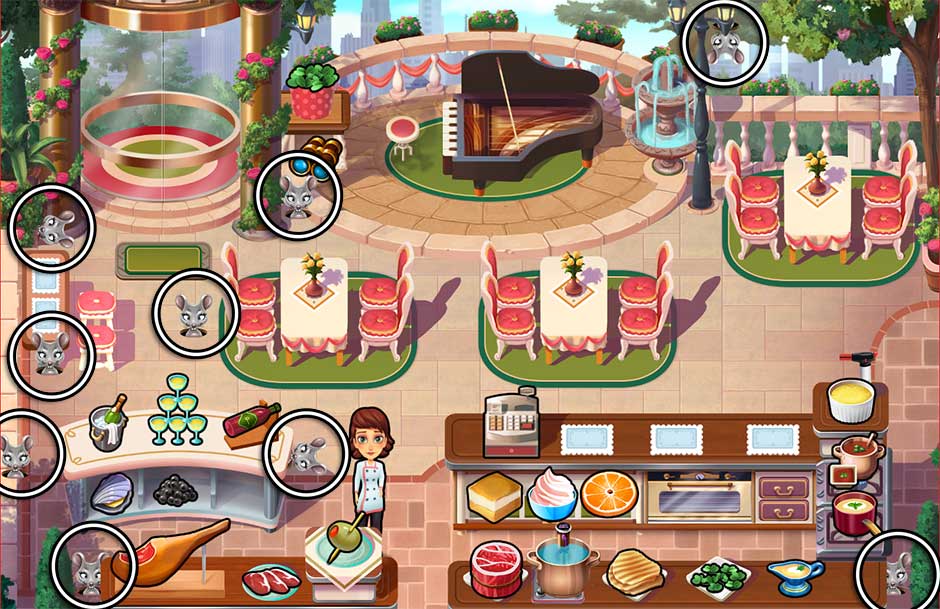 Mary le Chef - Cooking Passion - Mouse Locations - Steve's Restaurant