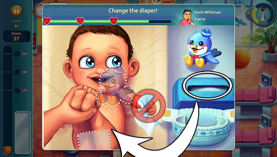 Minigame - Change the diaper!