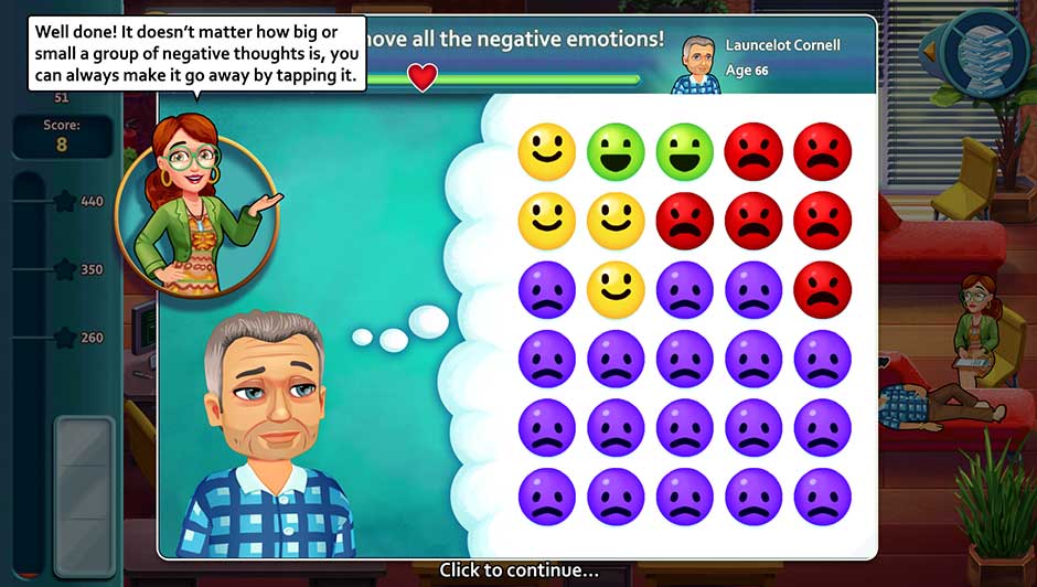 Minigame - Remove all the negative emotions!