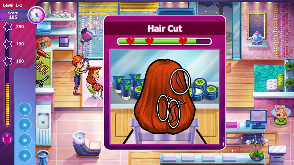 Sally's Salon - Beauty Secrets - Hair Cut Minigame