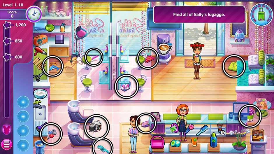 Sally's Salon - Beauty Secrets - Level 1-10