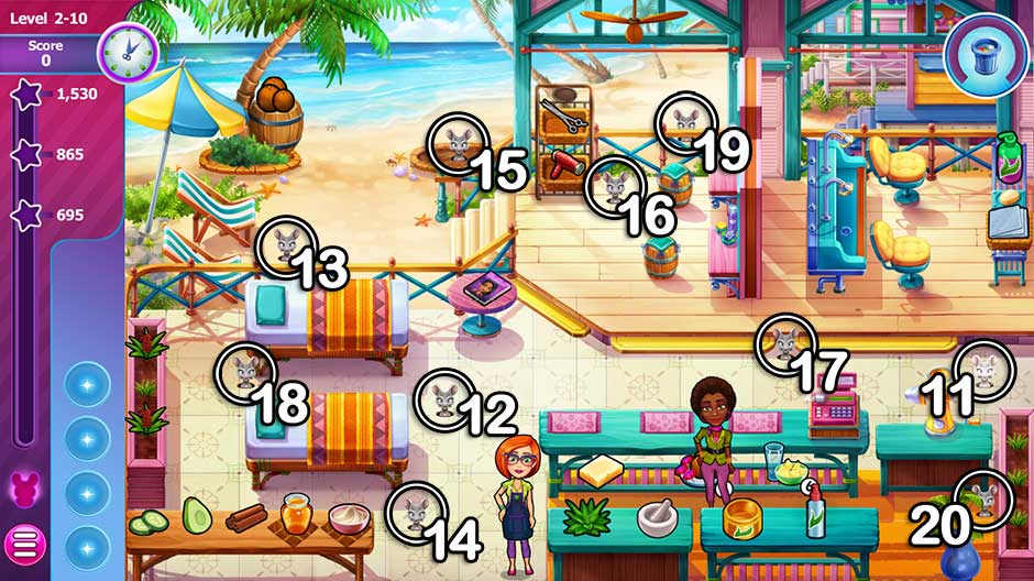 Sally's Salon - Beauty Secrets - Mice Locations Chapter 2 - Bahamas