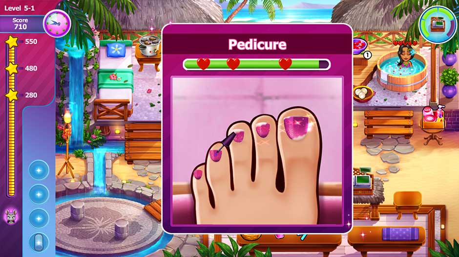 Sally's Salon - Beauty Secrets - Pedicure Minigame