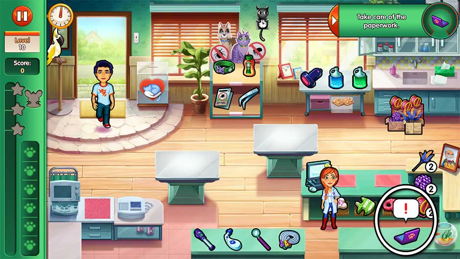 Dr. Cares - Amy's Pet Clinic - Level 10