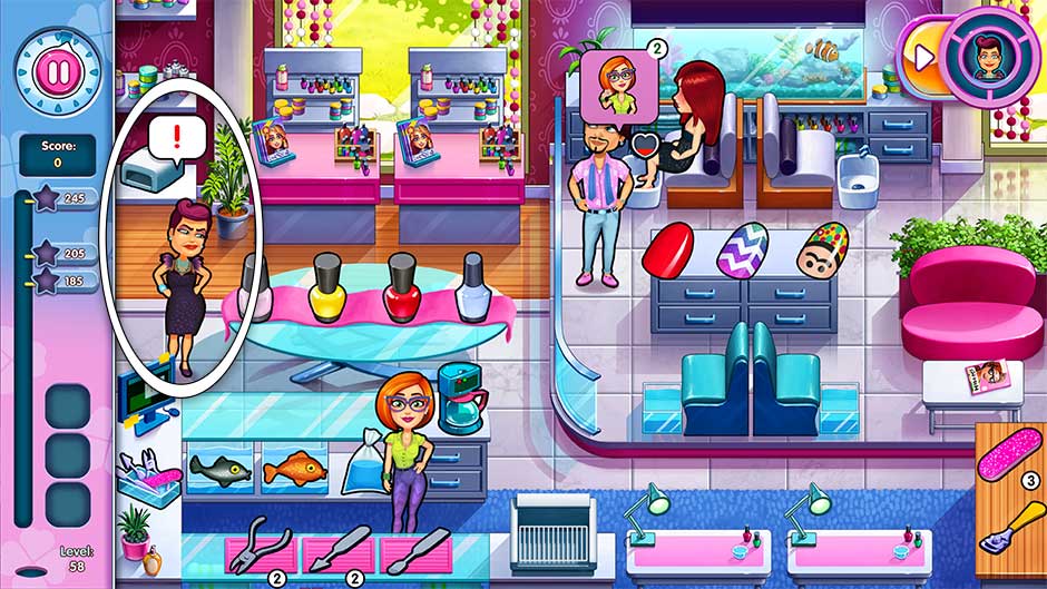 Sally's Salon - Kiss & Make-Up - Level 58