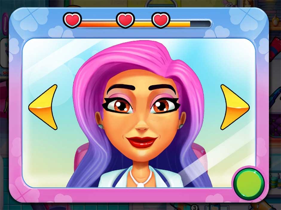 Sally's Salon - Kiss & Make-Up - Minigame - Dye Hair