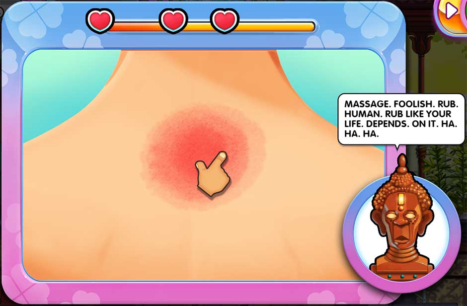 Sally's Salon - Kiss & Make-Up - Minigame - Physio Massage