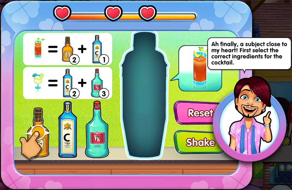 Sally's Salon - Kiss & Make-Up - Minigame - Prepare Cocktails