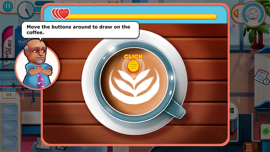 Amber's Airline - High Hopes Collector's Edition - Latte Art Minigame