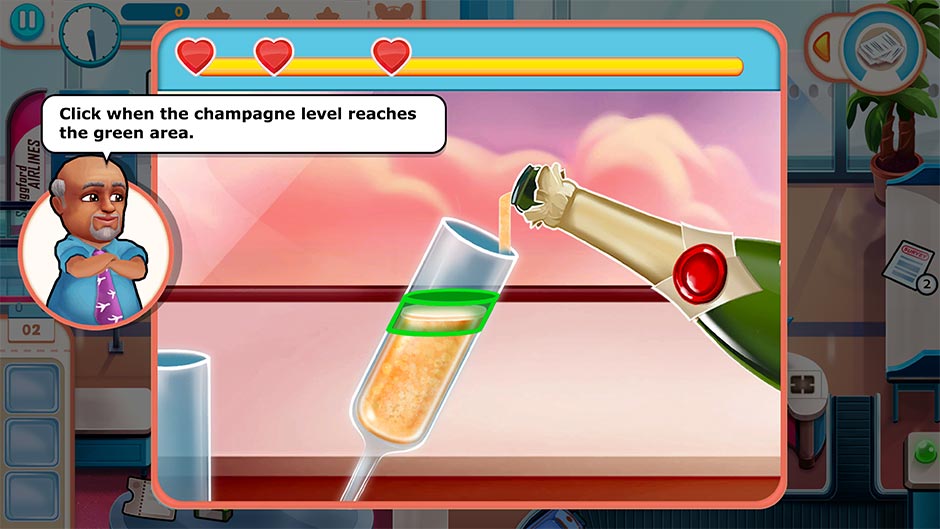 Amber's Airline - High Hopes Collector's Edition - Pour Champagne Minigame