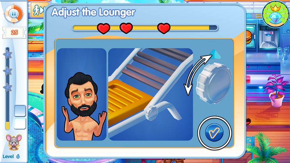 The Love Boat - Second Chances Minigame - Adjust the Lounge Chair