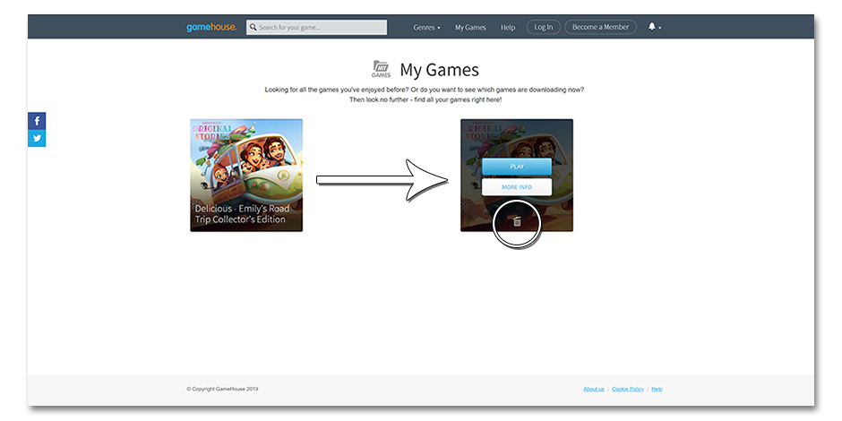 Step 3 - How to Delete a Game - GameHouse
