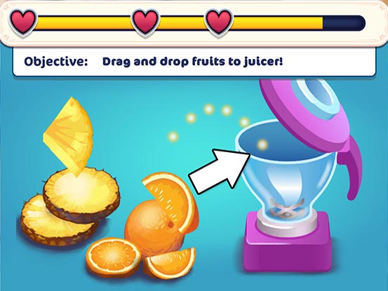 Hotel Ever After - Ella's Wish Official Walkthrough - Minigame - Juice the fruits!