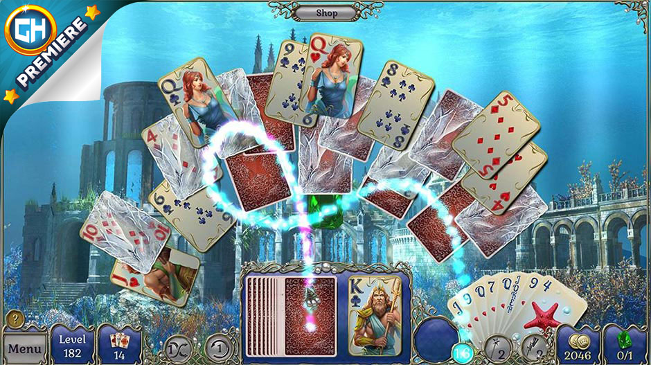 Jewel Match Atlantis Solitaire - GameHouse Premiere Exclusive