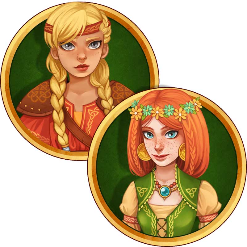 Helga and Brunhilda - Viking Sisters Time Management Game - GameHouse