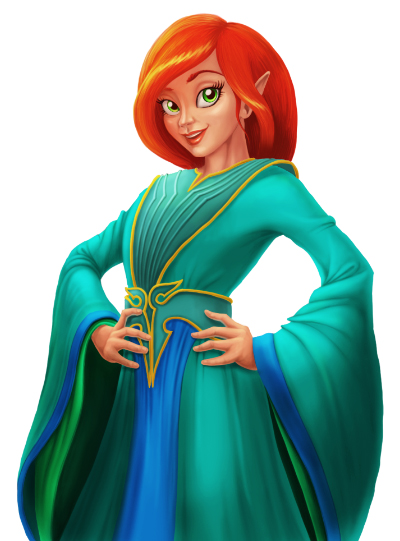 Elven Legend - Princess Aerin Official Art - GameHouse