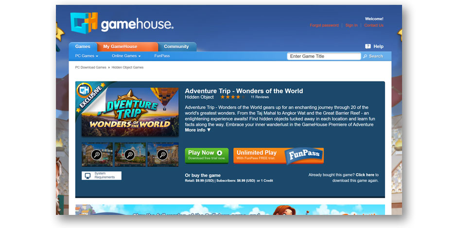 Adventure Trip - Wonders of the World - GameHouse Premiere Exclusive