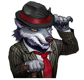 Rose Riddle - Wolf Character Art - GameHouse