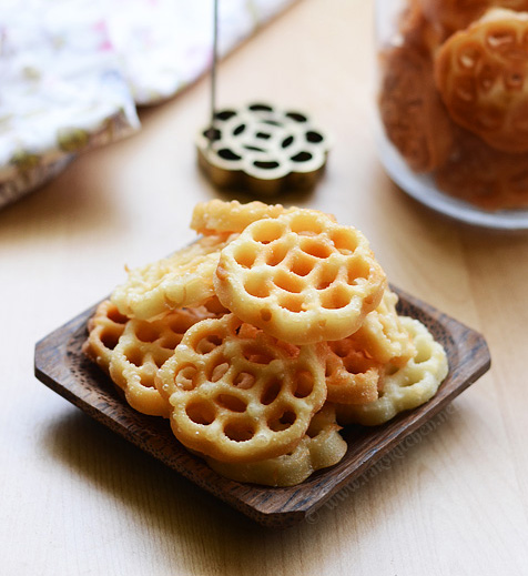 Rose cookies are a popular deep-fried treat in India.