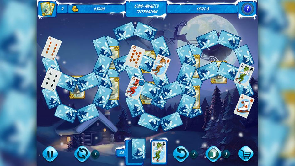 Solitaire Jack Frost Winter Adventures 3 - GameHouse