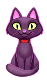 Arcane Arts Academy - Sphinx the Cat Official Art - GameHouse Premiere Exclusive