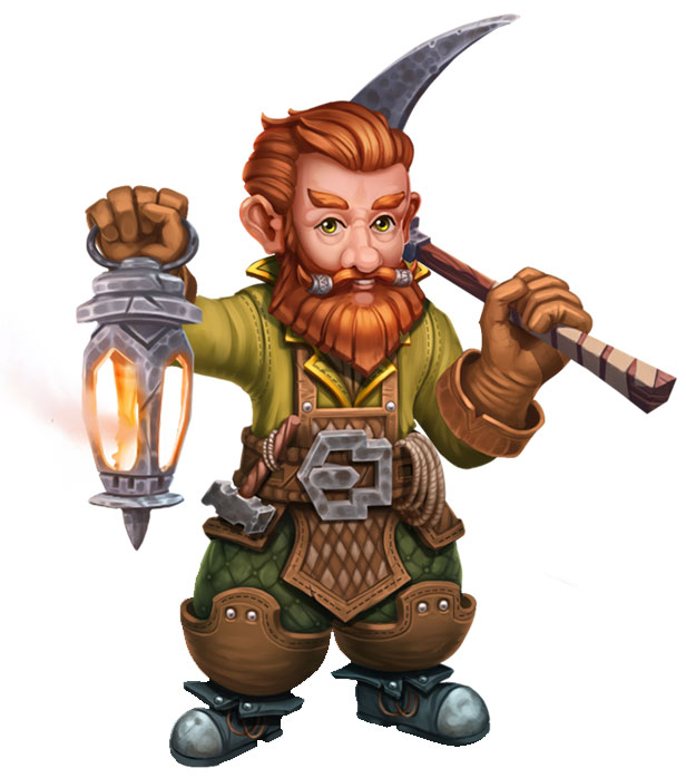 Dwarves Craft - Father's Home - Corey Official Art - GameHouse Premiere Exclusive